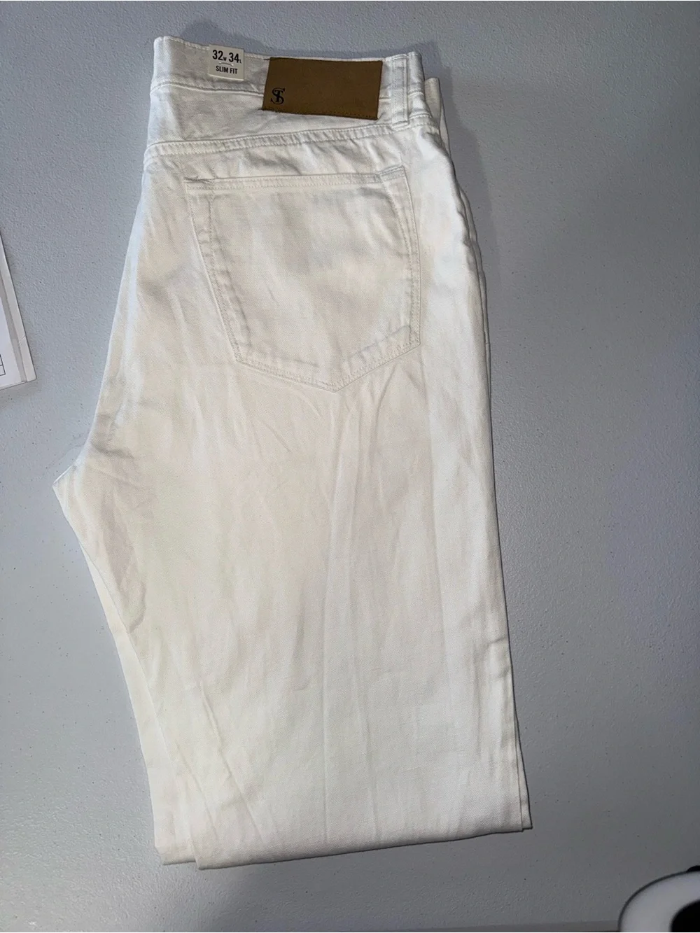 Todd Snyder Slim Fit White Cotton Linen Jeans Men’s 32x34 NWT  men’s white pants